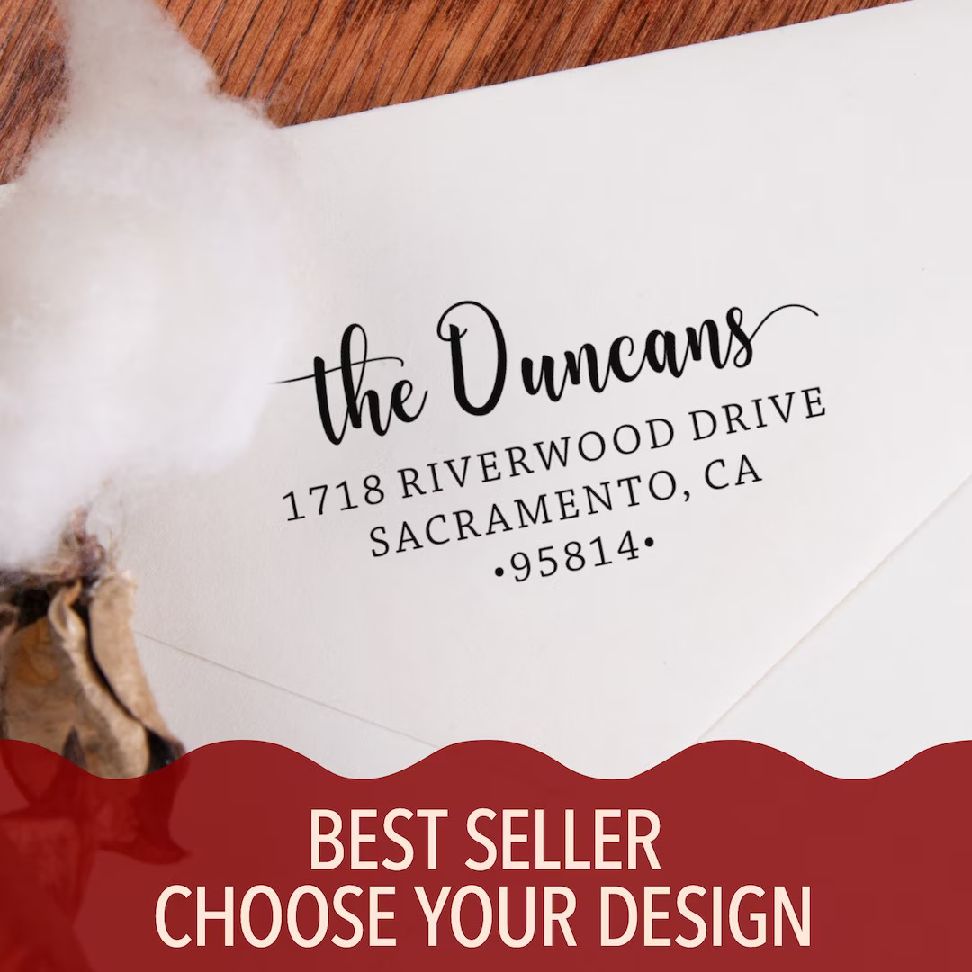 Custom Return Address Stamp, Self-inking Return Address Stamp, Personalized Stamp, Custom Stamps,... | Etsy (US)