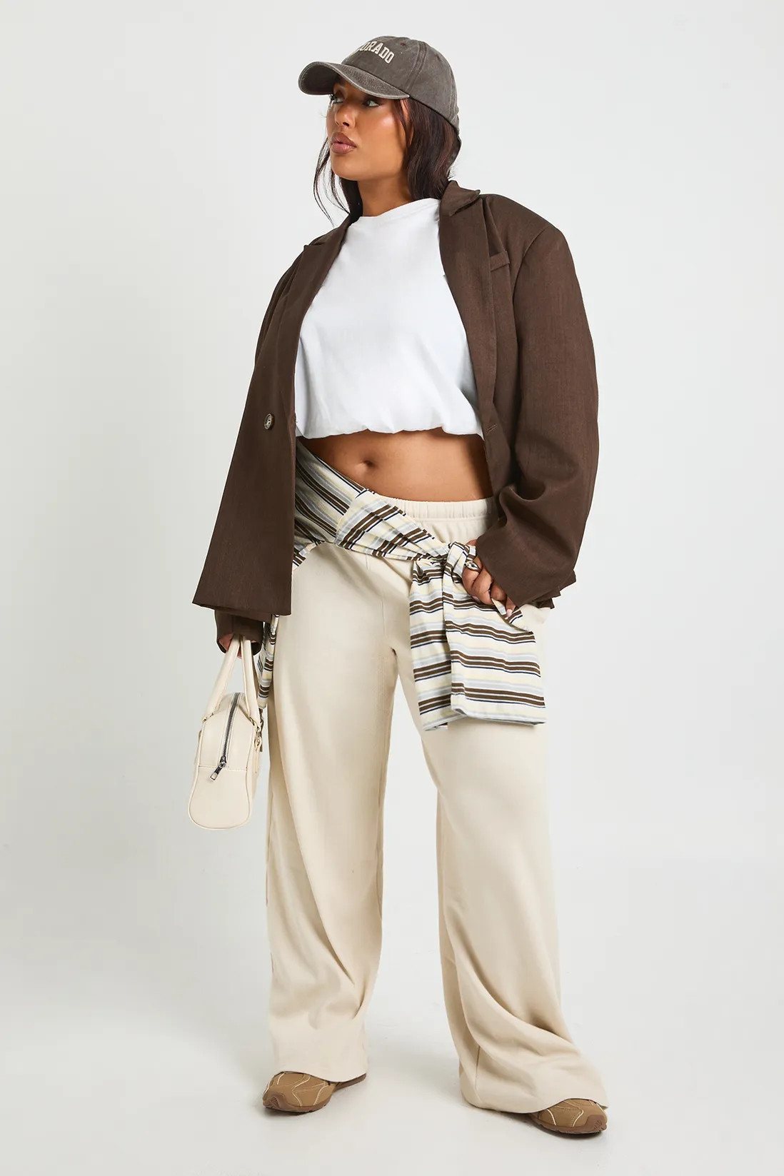 Plus Elasticated Waist Boxy Short Sleeve T-shirt | Boohoo.com (UK & IE)