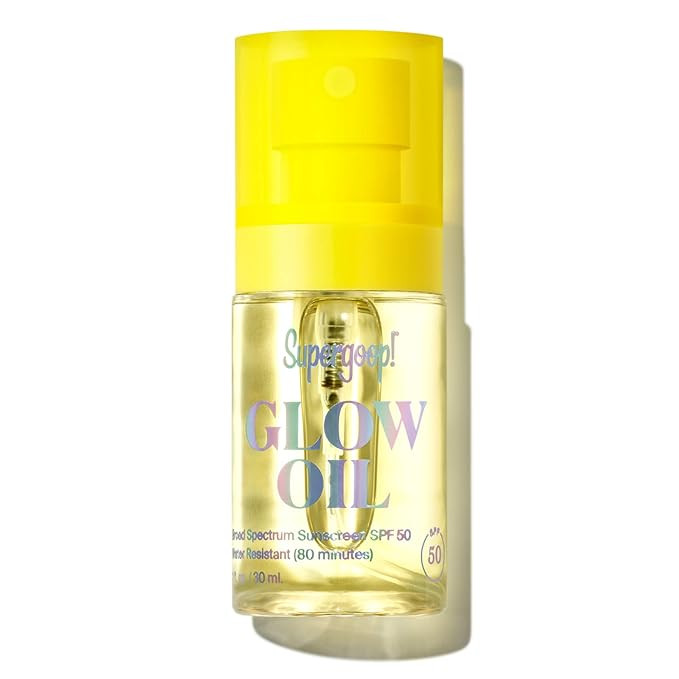 Supergoop! Glow Oil - 1 fl oz - SPF 50 PA++++ Vitamin E Body Oil + Broad Spectrum Sunscreen Prote... | Amazon (US)