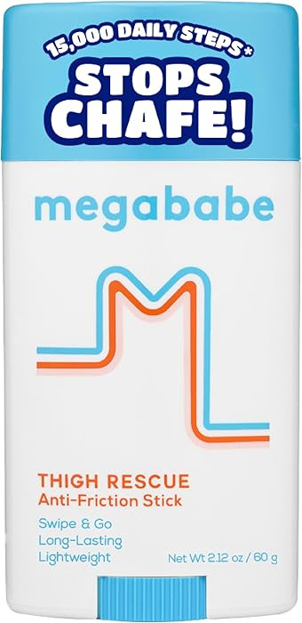 Megababe Thigh Rescue Anti-Chafe Stick | Prevents Skin Chafe & Irritation | Thighs, arms, Bra-Lin... | Amazon (US)