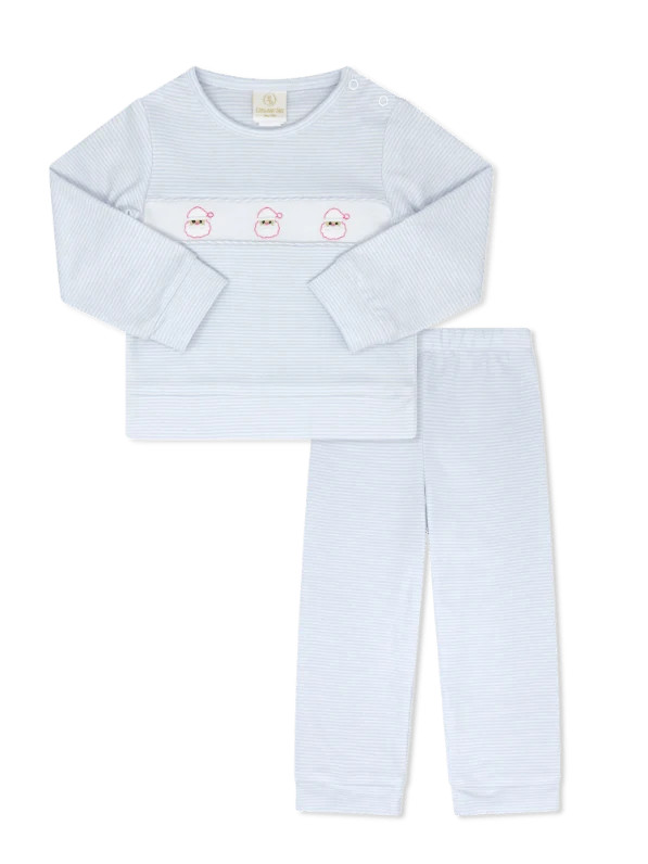 Lagniappe Play Set - Louisville Light Blue Ministripe, Santa | Lullaby Set