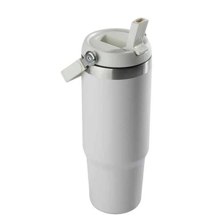 Ozark Trail 30 oz Insulated Stainless Steel Tumbler with Swivel Handle, Tan | Walmart (US)