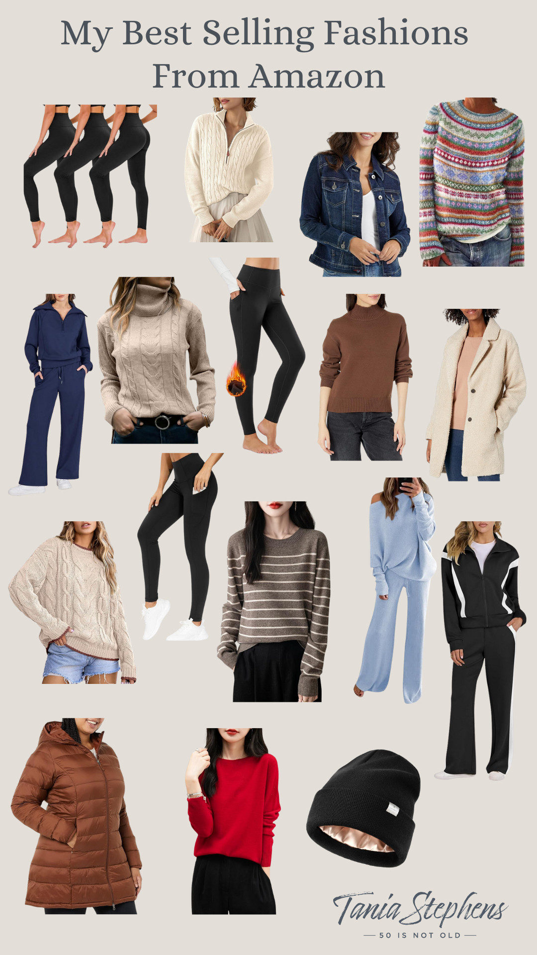 These are the BEST SELLING fashions from the past 30 days. Lots of soft, cozy sweaters, and leggings that are fleece-lined, compression, or great for everyday wear.  

 #LTKFindsUnder50 #LTKFindsUnder100 #LTKStyleTip