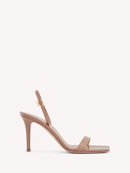 Gianvito Rossi Ribbon Stiletto 85 Sandal in Praline at Nordstrom, Size 35 | Nordstrom