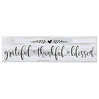 LifeSong Milestones in All Things Give Wood Sign for livingroom entryway Kitchen Bedroom Wall Art... | Amazon (US)
