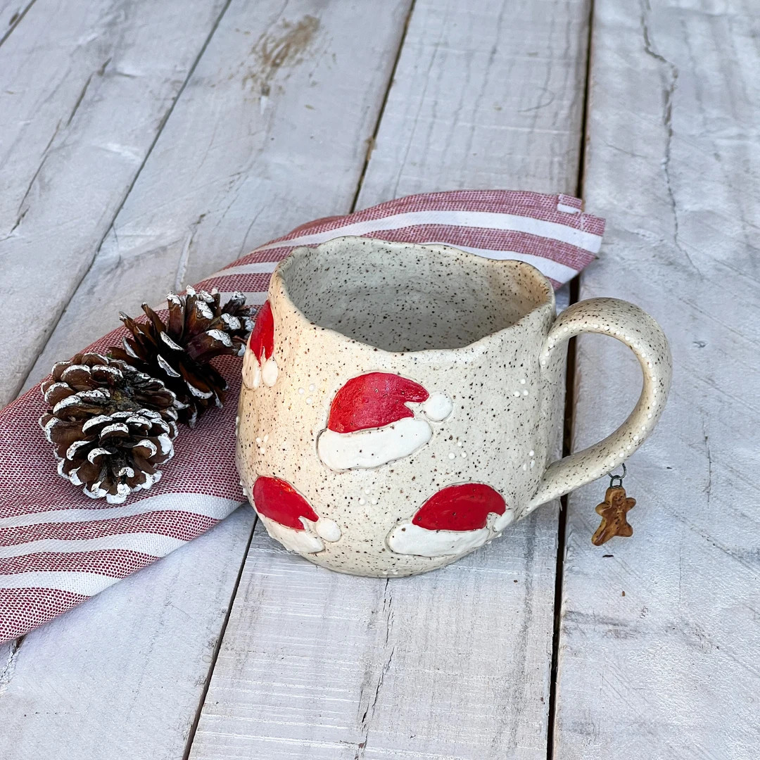 Christmas Collection/coffee Mug/handmade Pottery - Etsy | Etsy (US)