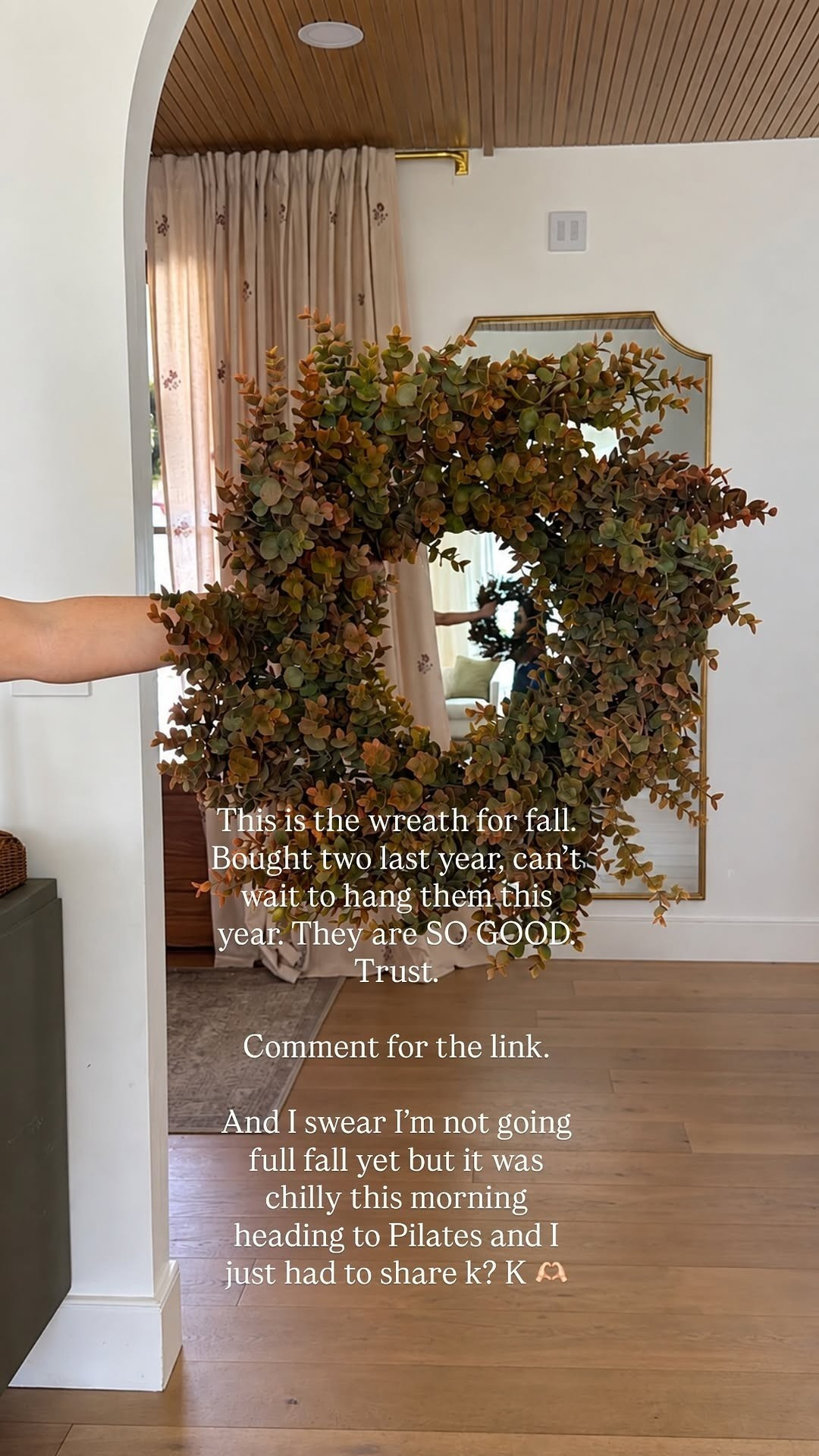 This wreath is so good. I can't help myself and it has to be the first fall thing I talk about every year. It's so good, straight out of the box, and so pretty.  

 #LTKSeasonal #LTKHome
