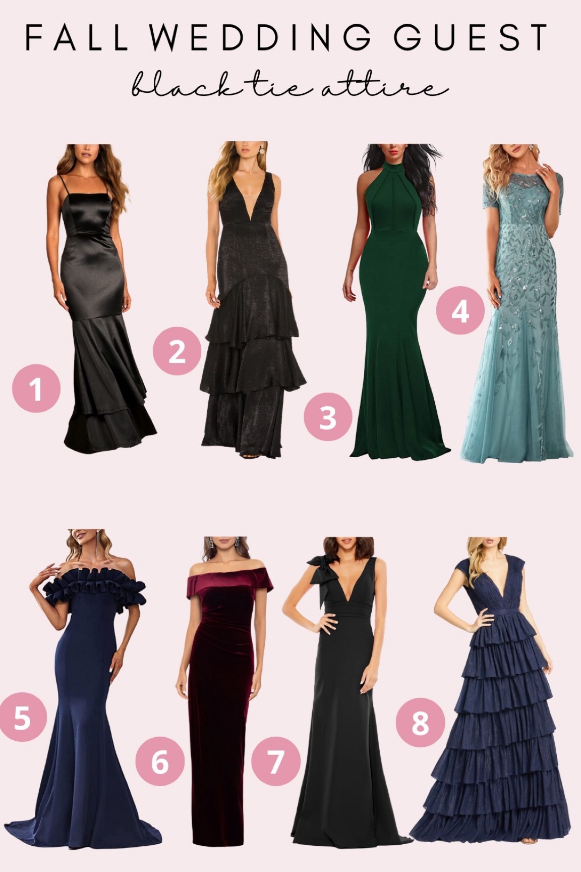 Black tie wedding guest dresses. Fall wedding guest dresses. Gowns. Floor length gowns  

#LTKSeasonal #LTKunder100 #LTKwedding