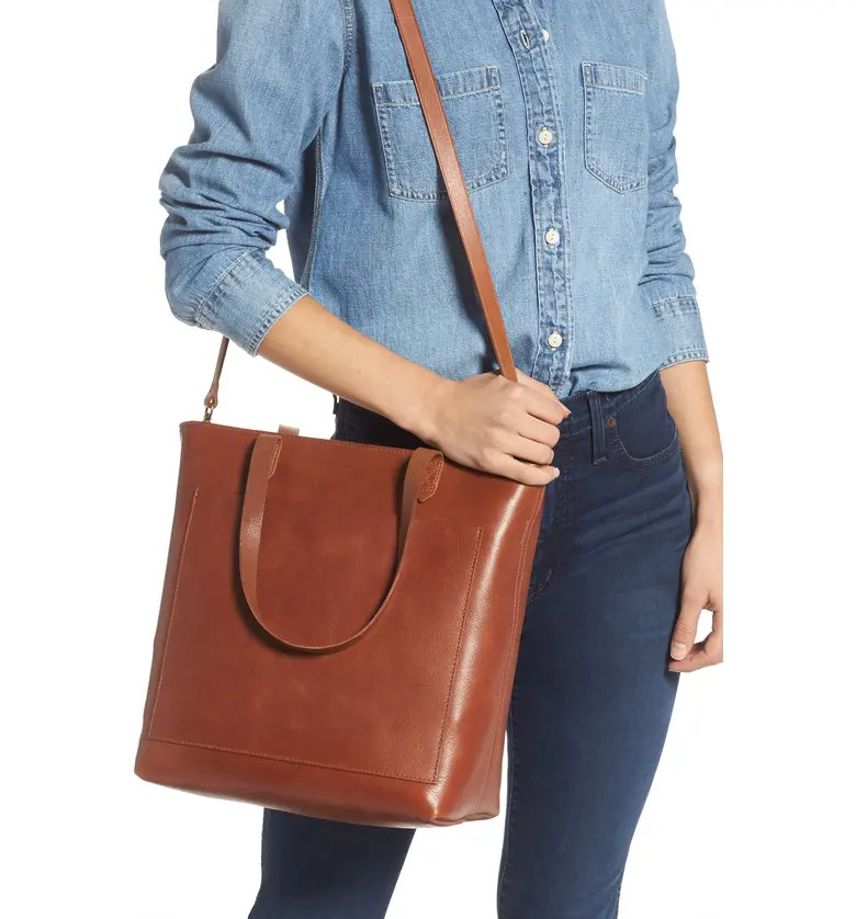 The Zip-Top Medium Transport Leather Tote | Nordstrom