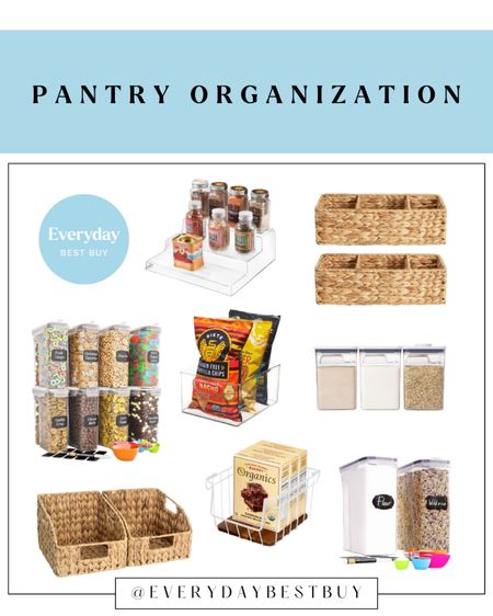 My pantry was a mess and organizing it was on my to do list forever. After organizing it, it’s unreal how different it looks and how much space it freed up. Shop all the items here (and then some!) for your storage solutions  