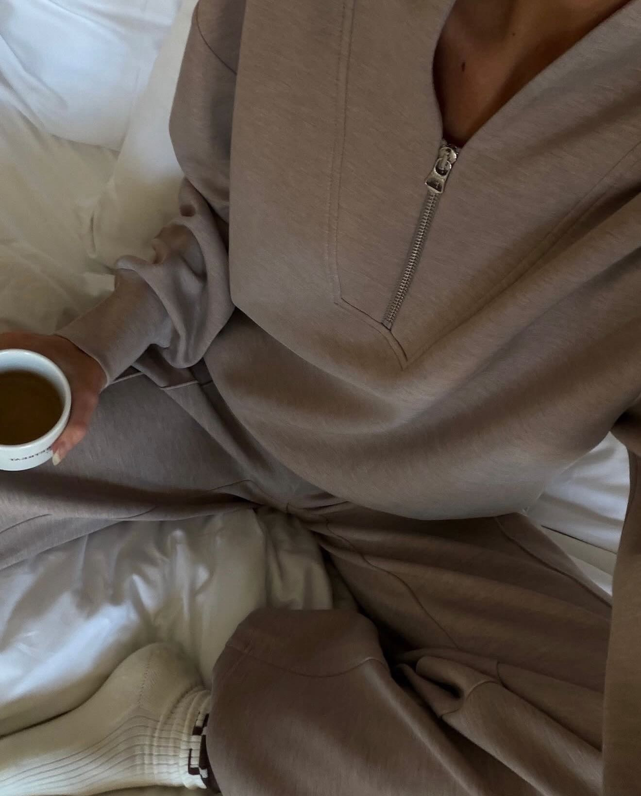 Chic cozy winter set 🤎


#cozyset #jumper #zipperpuller #widelegpant #comfyoutfit #workfromhome


#LTKstyletip #LTKmodest #LTKwinter