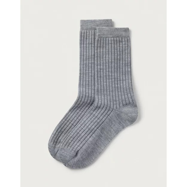 Fine Ribbed Wool Socks | The White Company UK & ROW