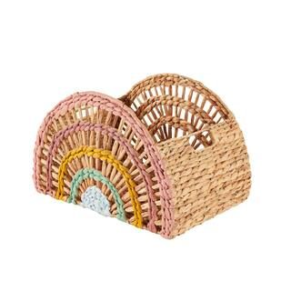Rainbow Wicker Storage Basket | The Home Depot