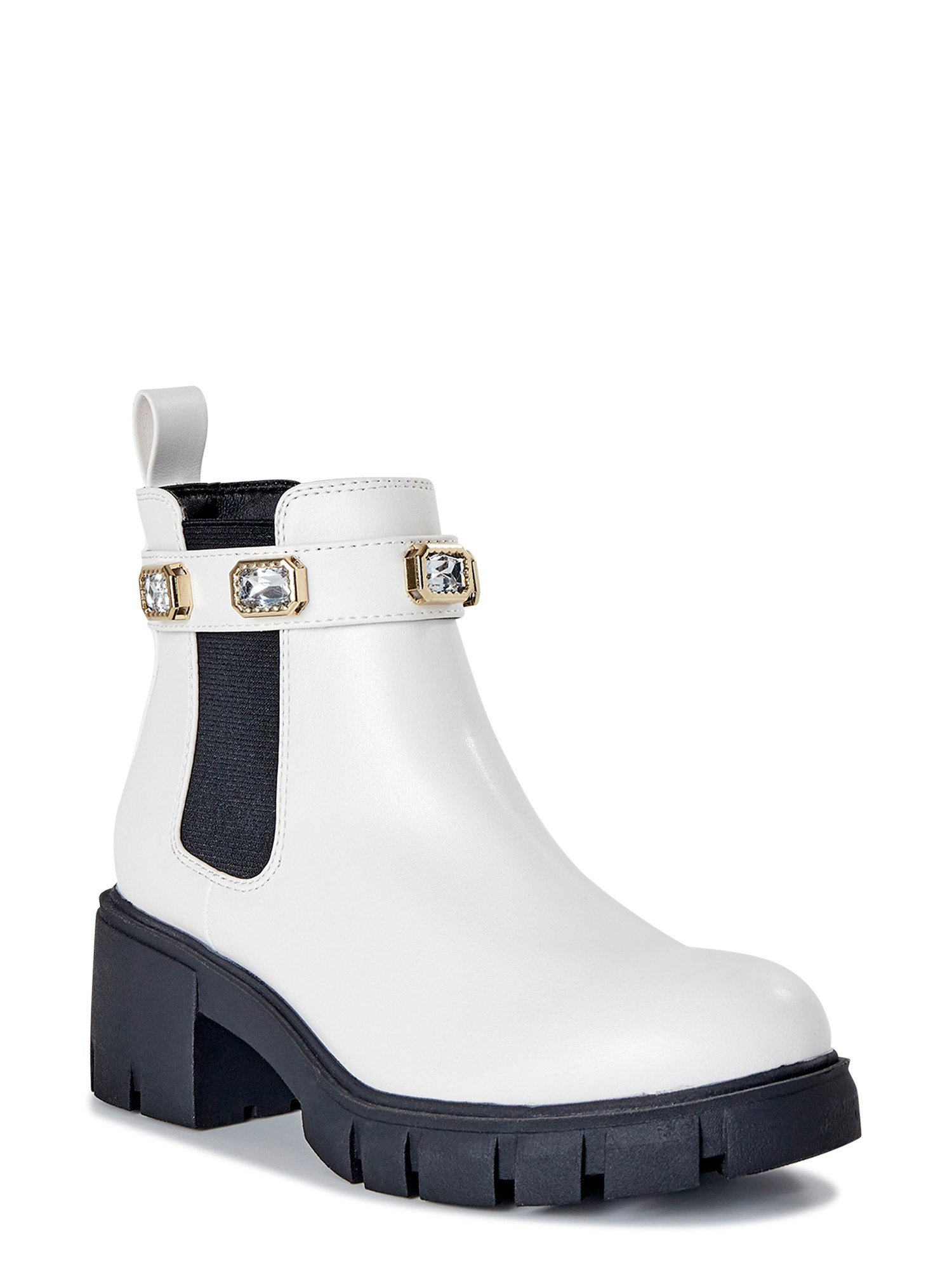 Boots, Boots Fall, Booties, Boots Outfit, White Booties, White Boots | Walmart (US)