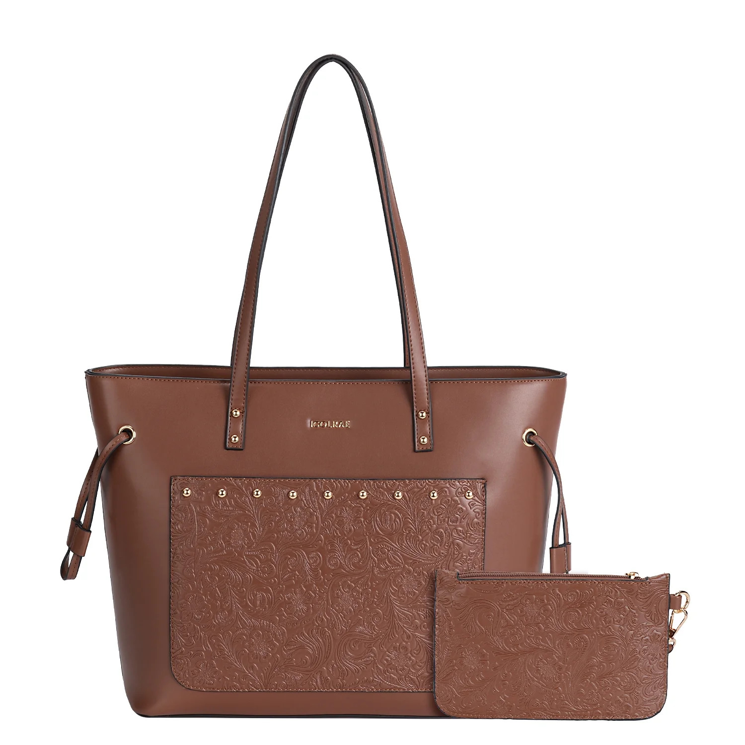 ICOLRAE Totes bag For Women Designer Fashion Purses Tote Bag Vegan Leather Shoulder Bag Work Bags... | Walmart (US)