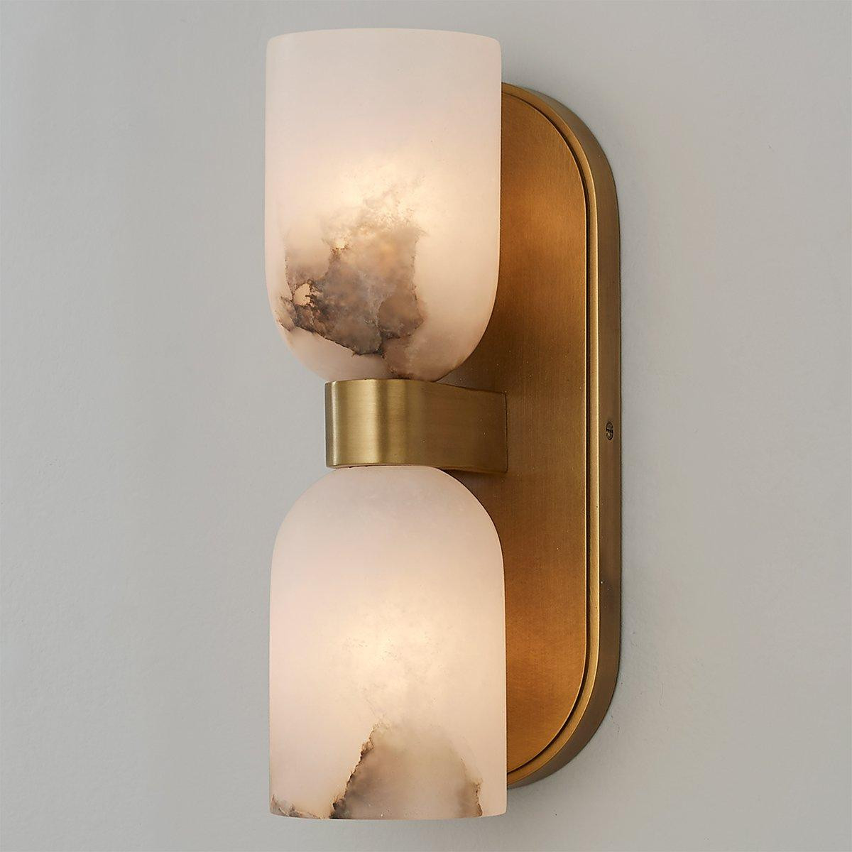 Aurind Double Bath Sconce | Shades of Light