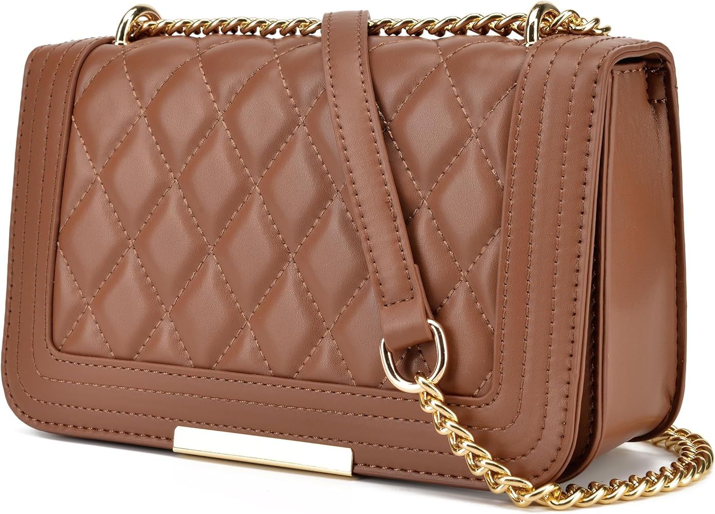 lola mae Crossbody Bags for Women Fashion Quilted Shoulder purse with Convertible Chain Strap Classi | Amazon (US)