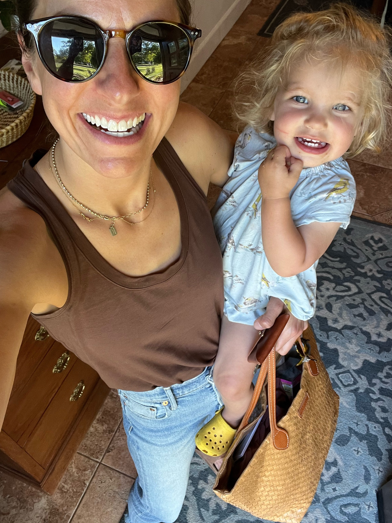 Wearing a 4 in the tank and 27 in the jeans. Bag is UASHMAMA brand  
My able code is NAPTIME15