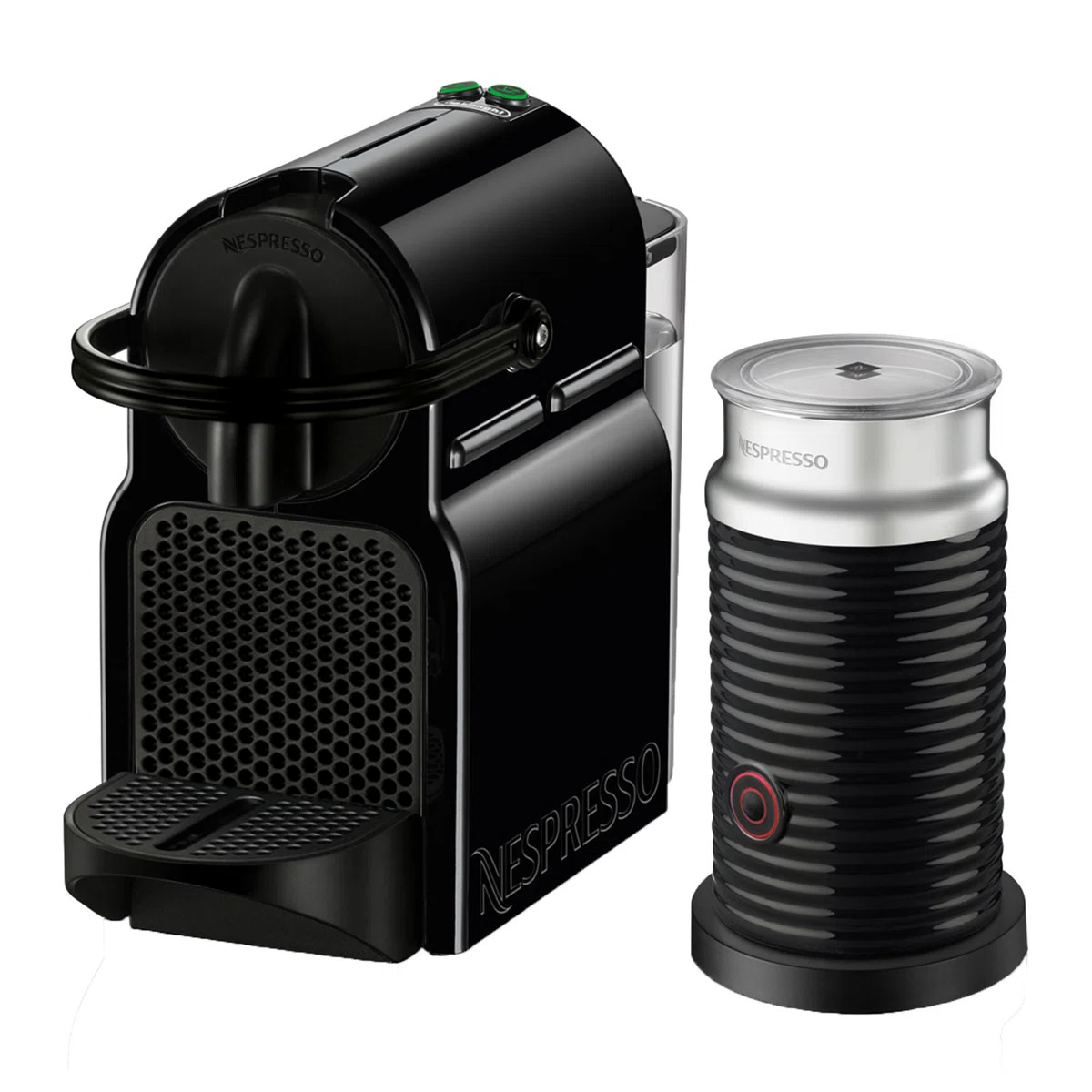 Nespresso Inissia Original Coffee and Espresso Machine with Aeroccino Milk Frother by De'Longhi, ... | Wayfair North America