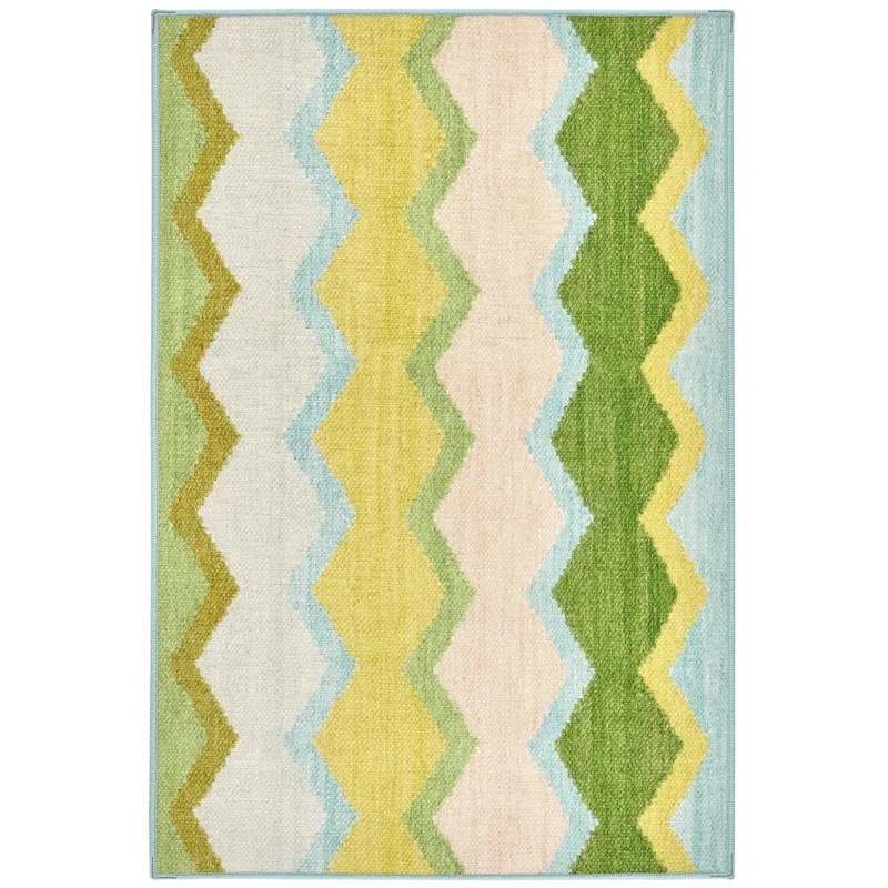 Safety Net Kit Kemp x Annie Selke Safety Net Green Machine Washable Rug | Wayfair North America