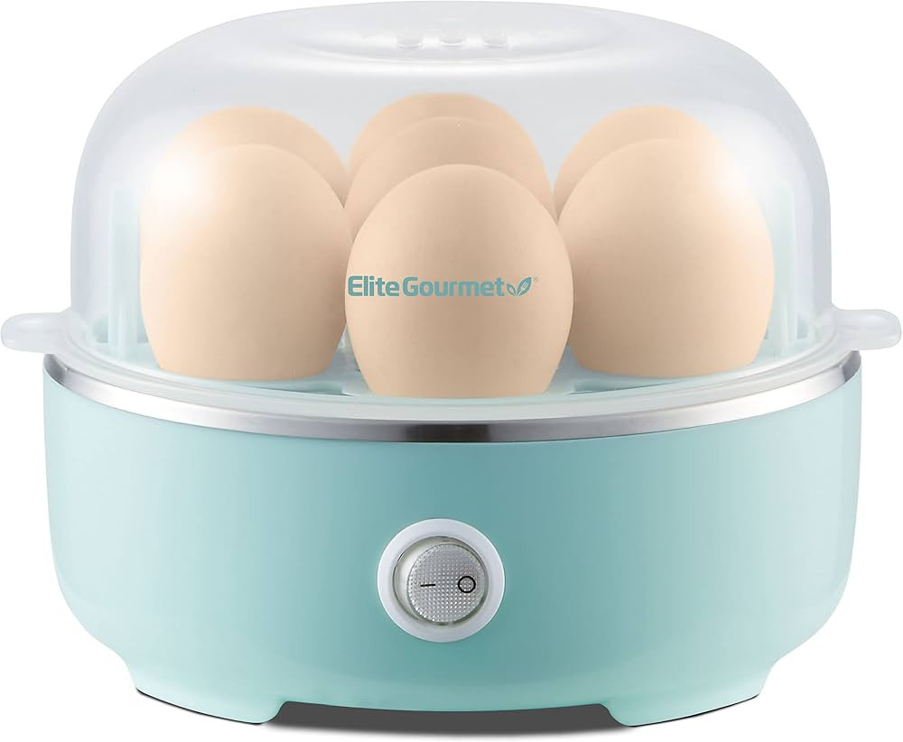 Elite Gourmet EGC115M Easy Egg Cooker Electric 7-Egg Capacity, Soft, Medium, Hard-Boiled Egg Cook... | Amazon (US)