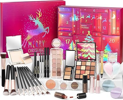 Makeup Beauty Advent Calendar 2025, 24 Days Christmas Countdown Calendar for Adults Women & Teen ... | Amazon (US)