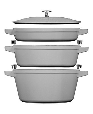 Staub Cast Iron Stackable 4 Piece Set - Macy's | Macy's
