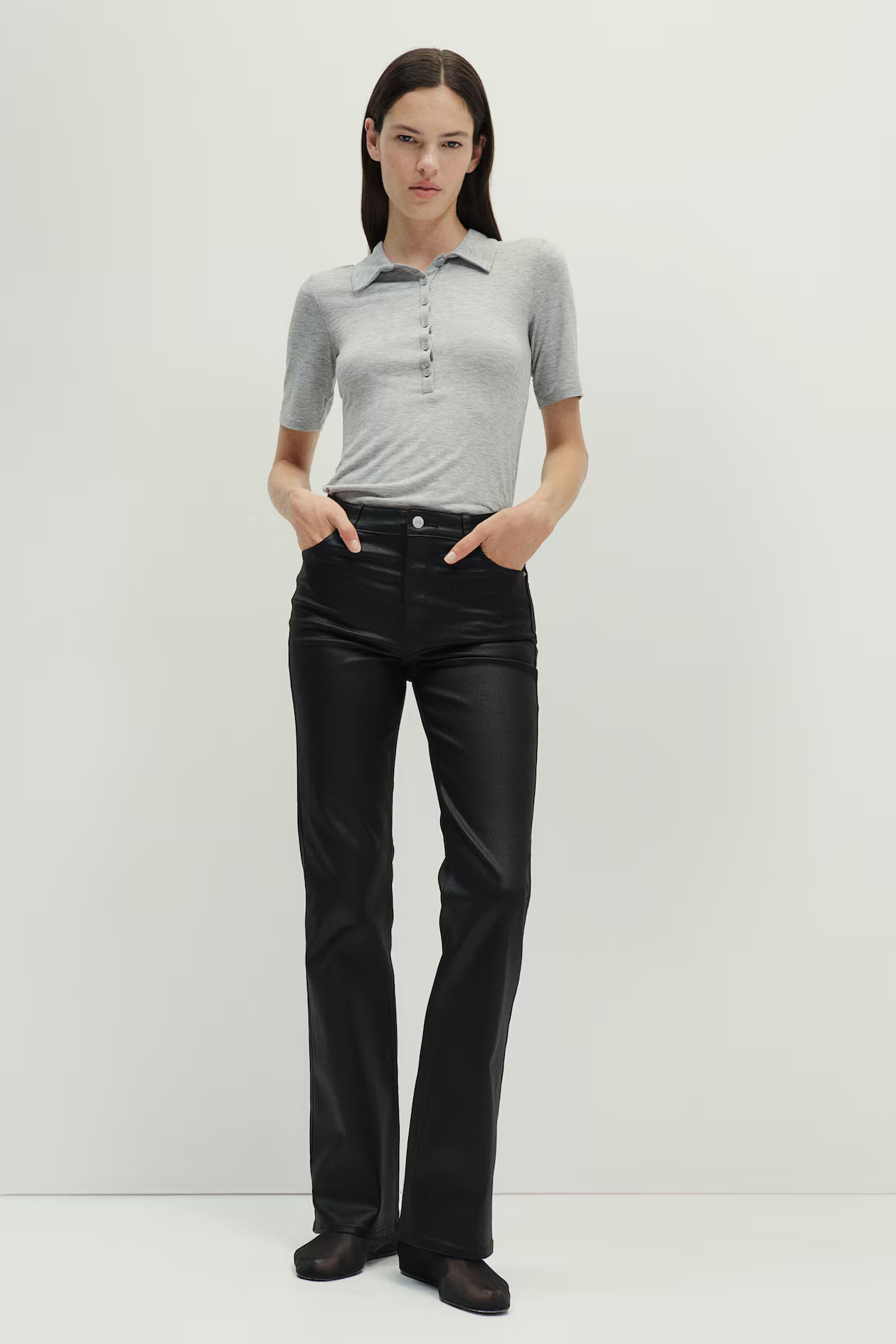 Bootcut High Jeans - Negro - MUJER | H&M ES | H&M (FR, IT, ES, PT, BE)