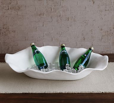 Nube Outdoor Oval Centerpiece | Pottery Barn (US)