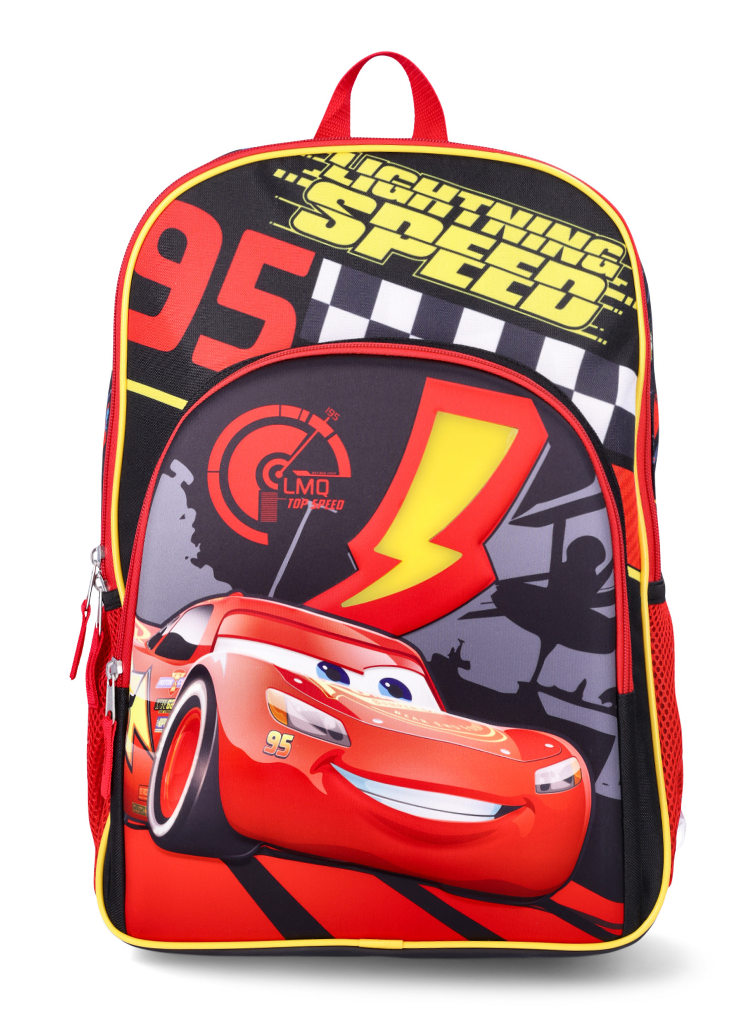 Cars Kids 17" Light Up Lightning McQueen Backpack, Multi-Color | Walmart (US)
