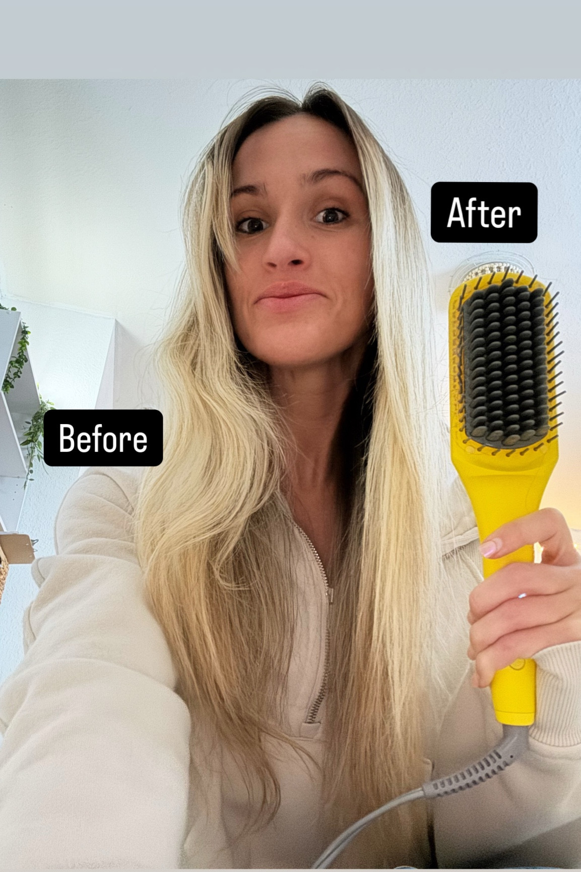 Before & after sides of my hair using my FAVORITE DryBar tool!! This tool is amazing! I have the standard size but I’m also tagging the mini!

#LTKBeauty #LTKStyleTip #LTKWorkwear