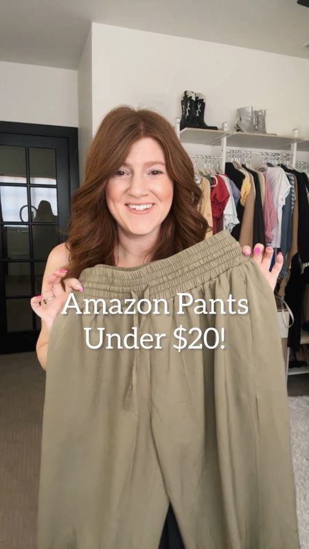 Super cute amazon pants for spring and summer under $20! Wearing size large. 

Spring outfit. Workwear. 

#LTKfindsunder50 #LTKsalealert #LTKstyletip