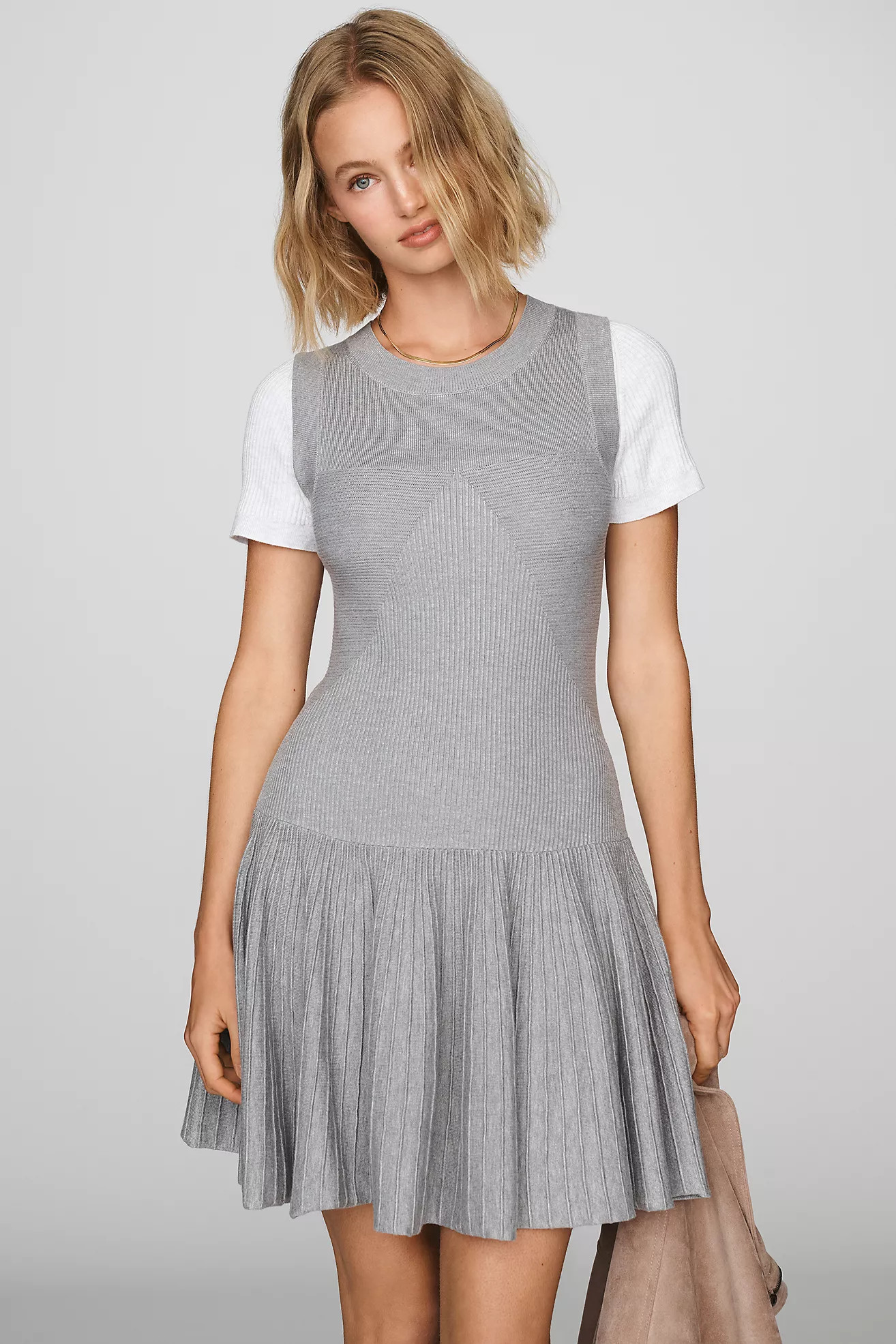By Anthropologie Layered Sweater Mini Dress | Anthropologie (US)