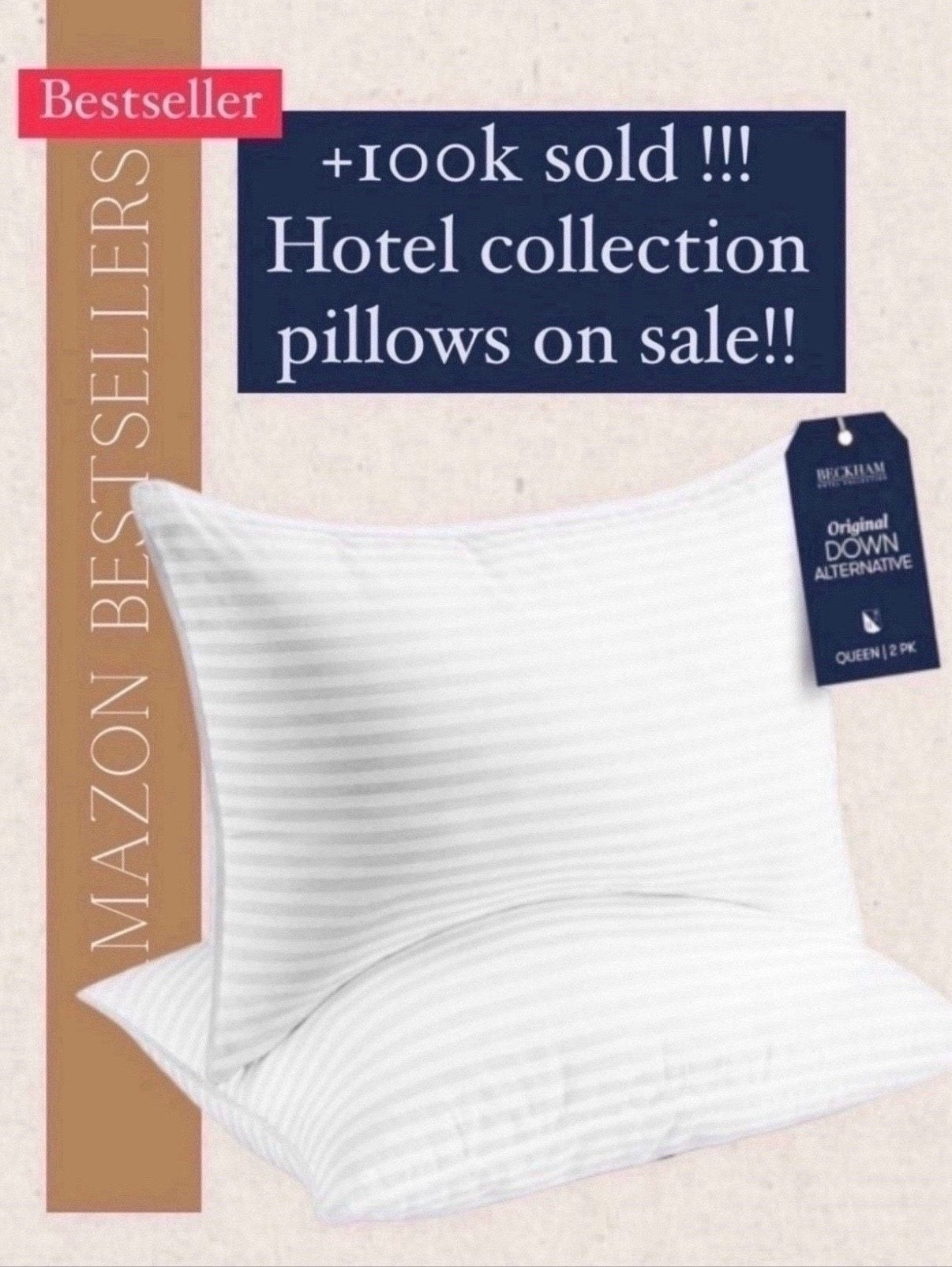 This hotel collection pillow has been a most loved bestseller and if you are in the market for new pillows then you should take a look.  There is a deal on it right now