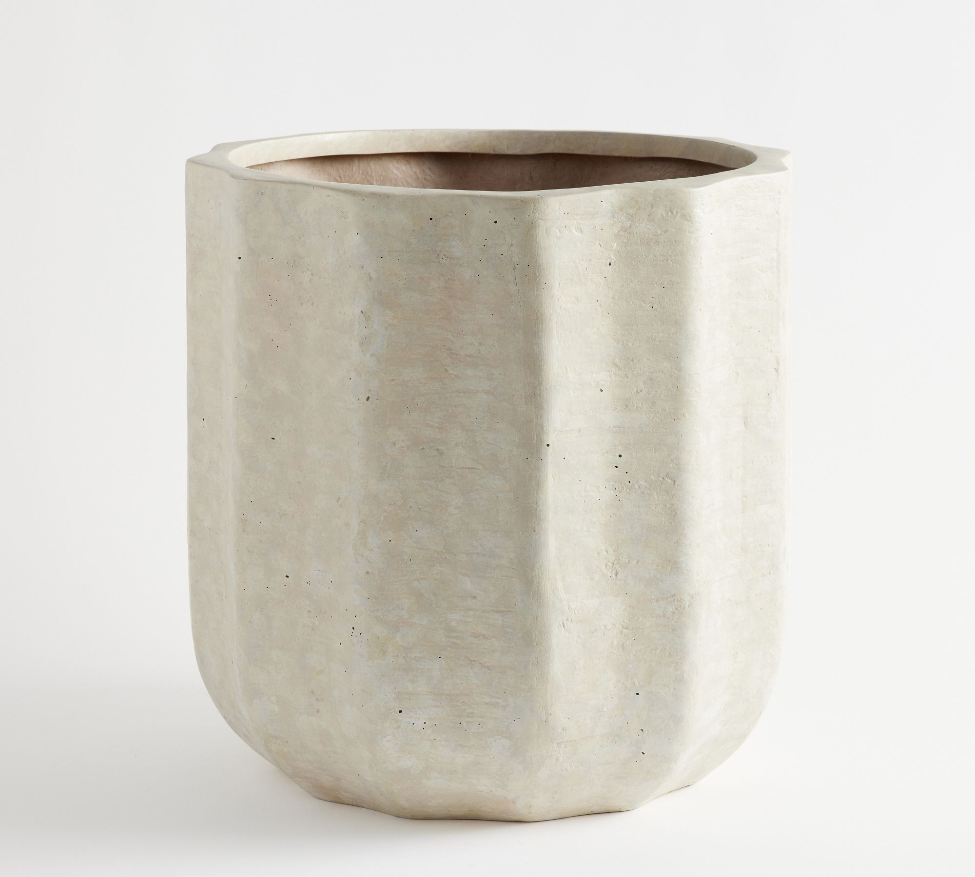 Modern Rustic Fluted Outdoor Planters | Pottery Barn (US)