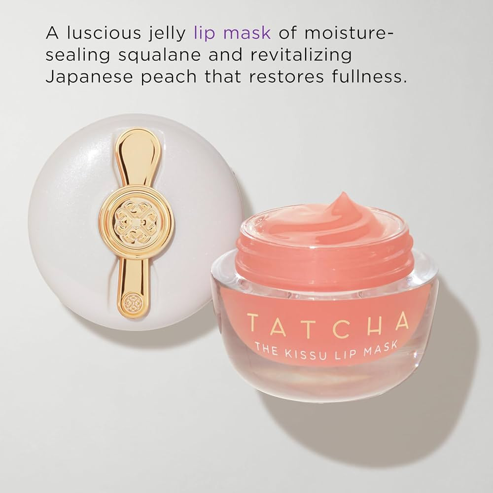 Tatcha Kissu Lip Mask | Overnight Lip Scrub Exfoliator to Plump and Hydrate Lips, 9.0 G | 0.32 oz | Amazon (US)