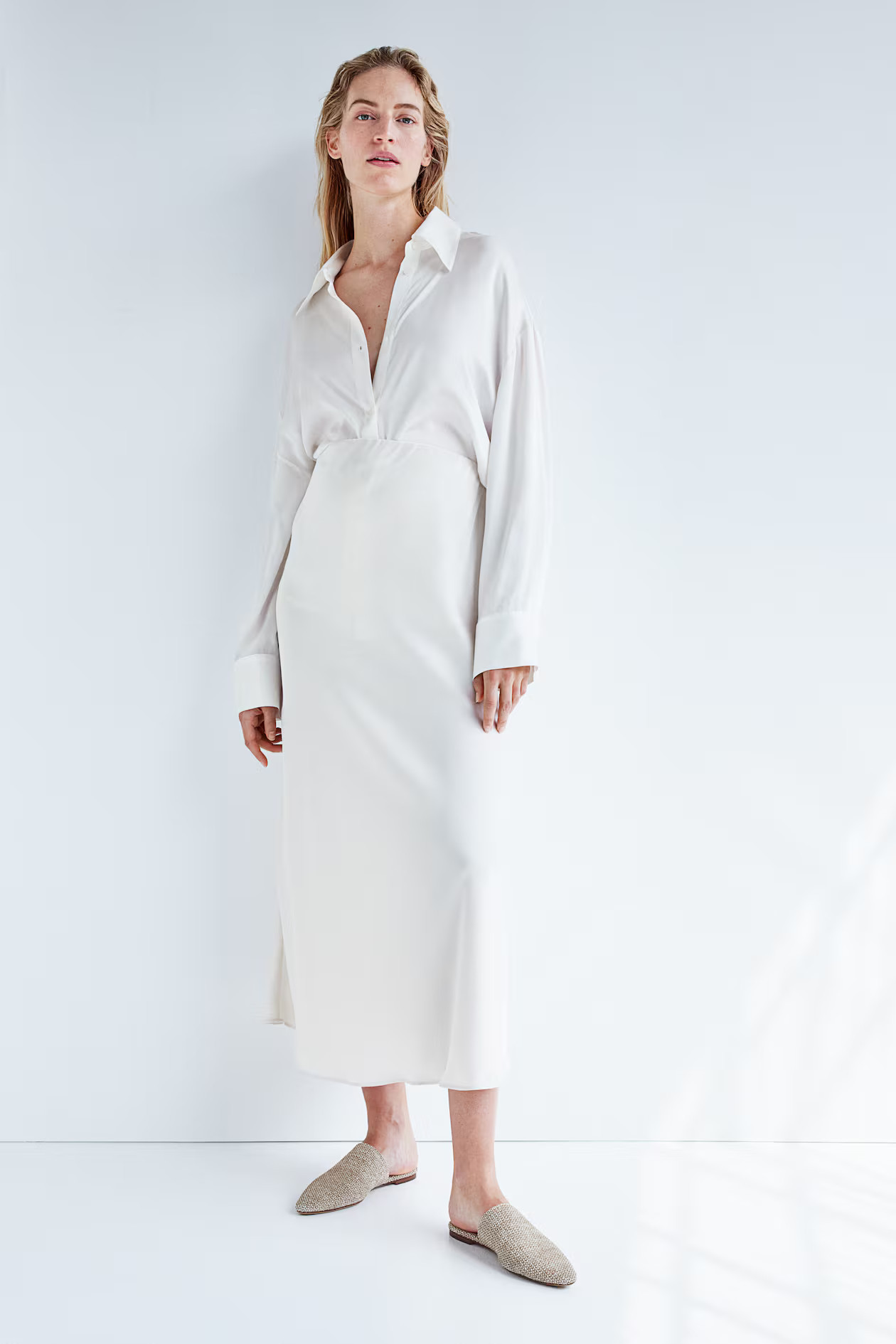 MAMA Satin slip skirt | H&M (UK, MY, IN, SG, PH, TW, HK)