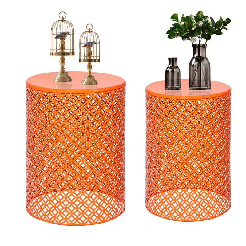 Ladonna 18.9'' Tall Iron Frame End Table Set | Wayfair North America