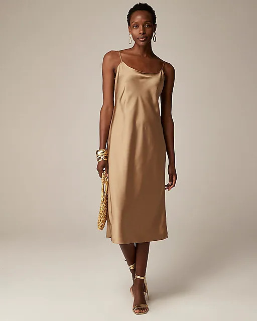 Gwyneth slip dress in luster charmeuse | J. Crew US