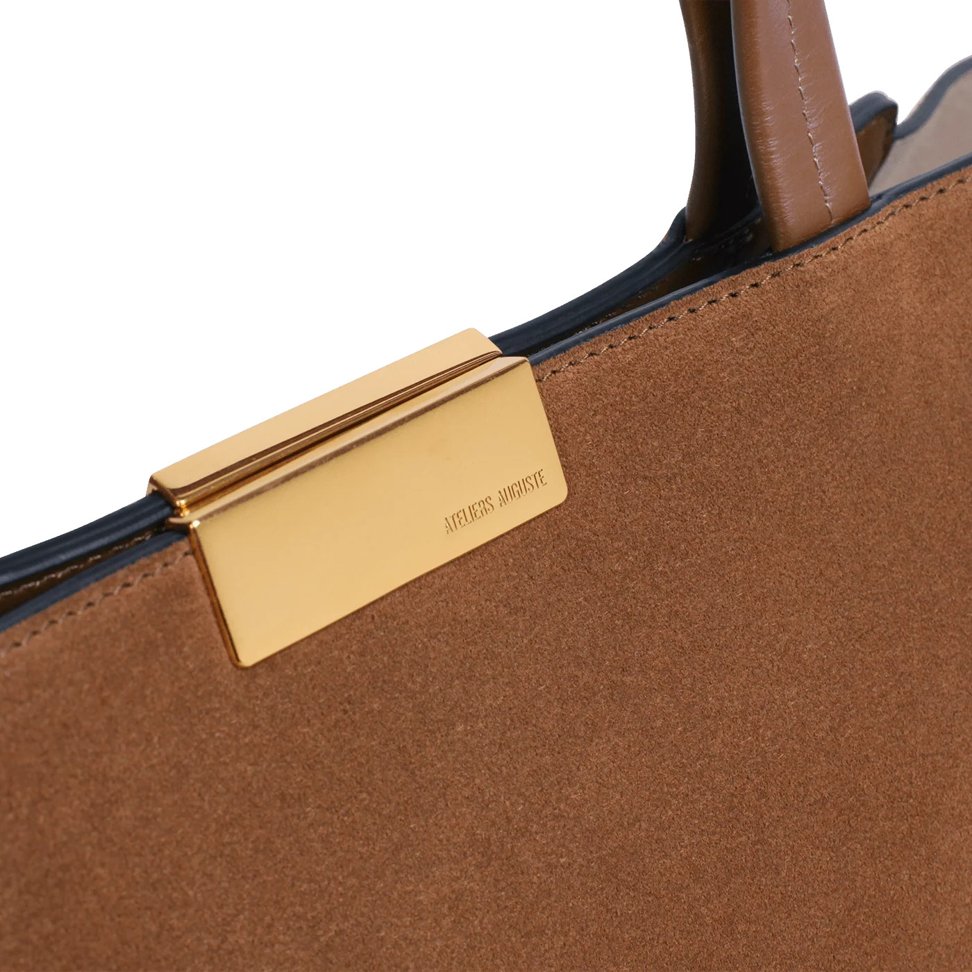 Sévigné Soft Tote - Tan Suede Leather | ATELIERS AUGUSTE