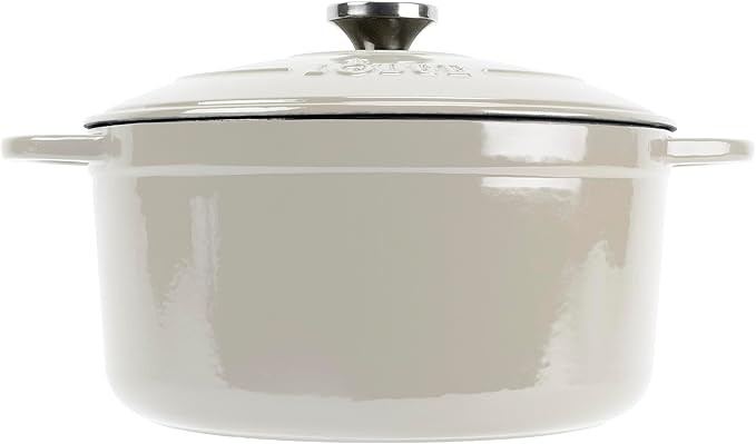 Lodge 6.5 Quart Enameled Cast Iron Dutch Oven with Lid – Dual Handles – Oven Safe up to 500°... | Amazon (US)