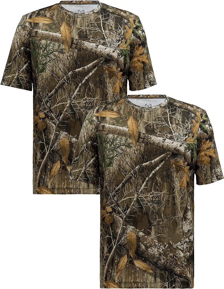 Realtree Men's 2 Pack Short Sleeve Performance Tees | Amazon (US)