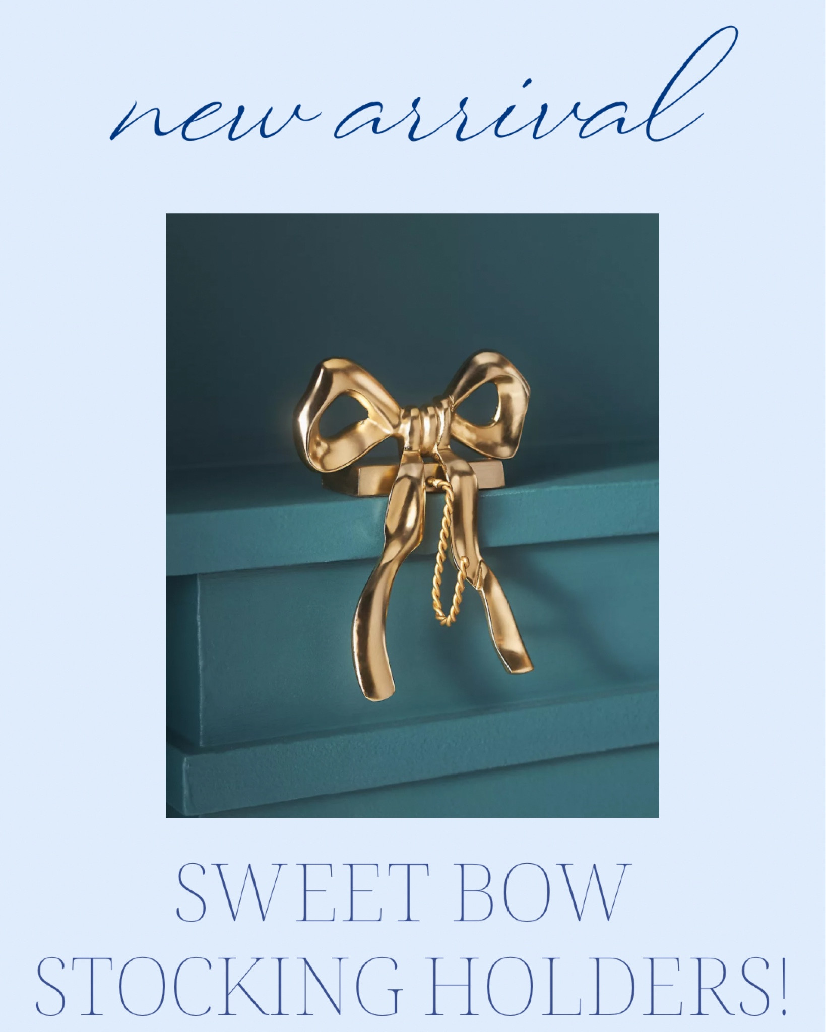 Bow stocking holder! Holiday preview 🌲

#LTKFindsUnder50 #LTKHome #LTKSeasonal