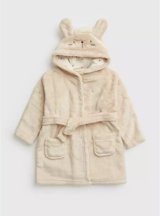 Buy Blush Pink Bunny Dressing Gown 9-12 months | Sleepsuits and pyjamas | Tu | Tu Clothing