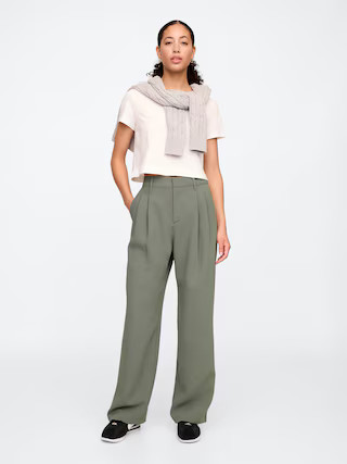 Easy Crepe Trousers | Gap Factory