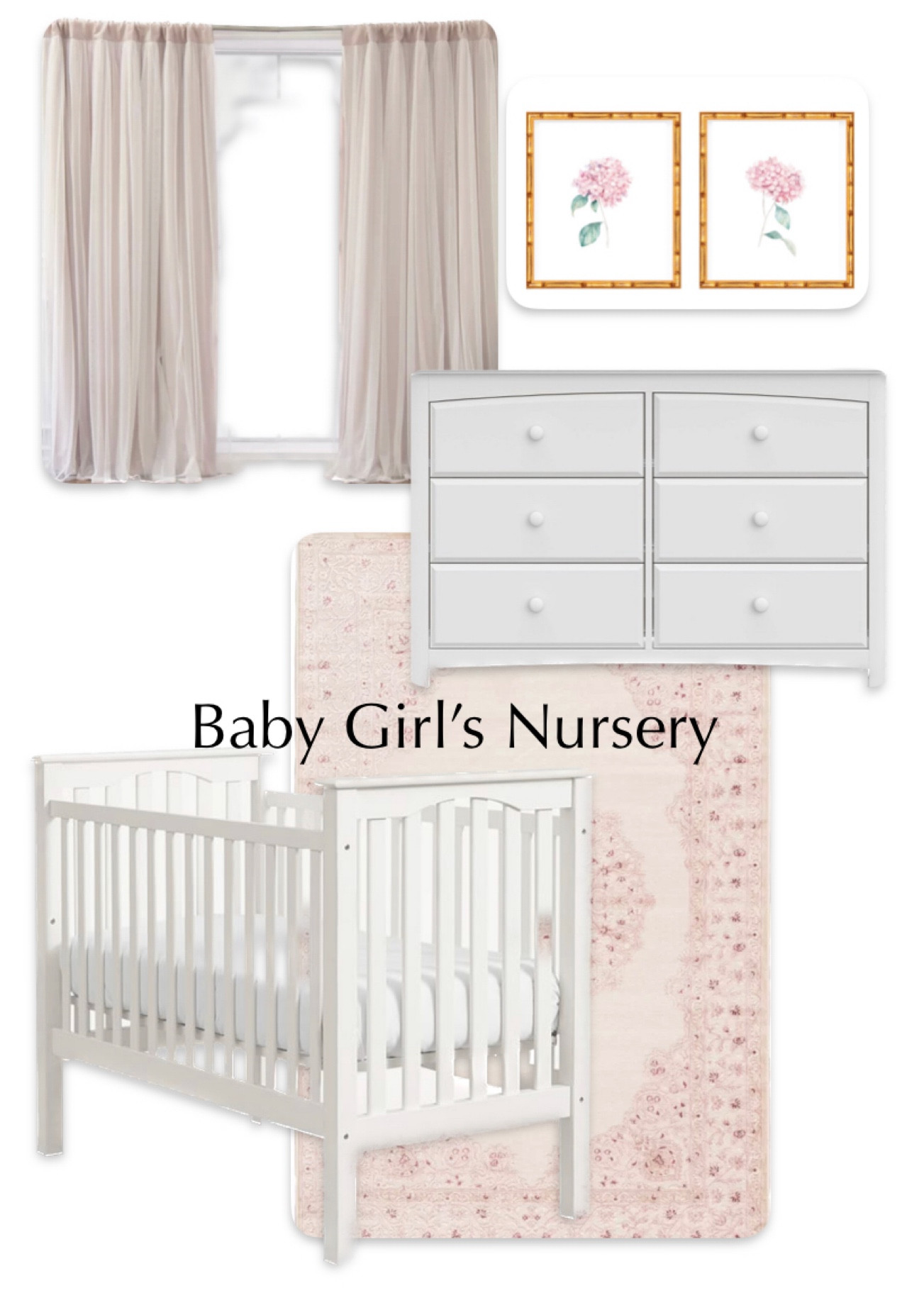 Baby girls nursery, pink nursery, budget nursery 

#LTKfamily #LTKbaby #LTKbump