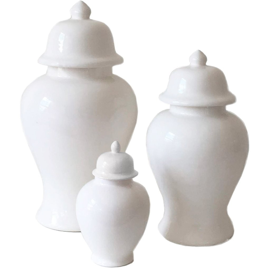 White Ginger Jars | Lo Home by Lauren Haskell Designs
