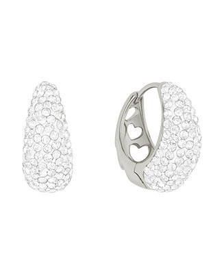 And Now This Crystal Hinged Hoop Earrings - Macy's | Macy's
