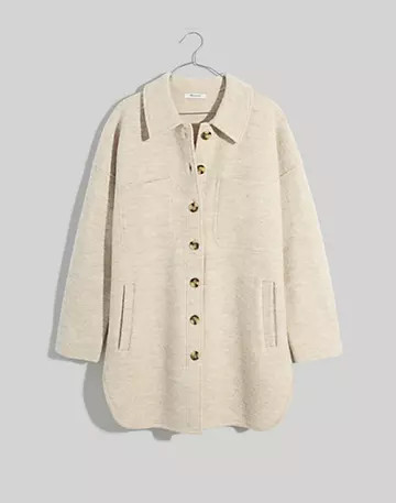 (Re)sponsible Boiled Wool Sweater Jacket | Madewell