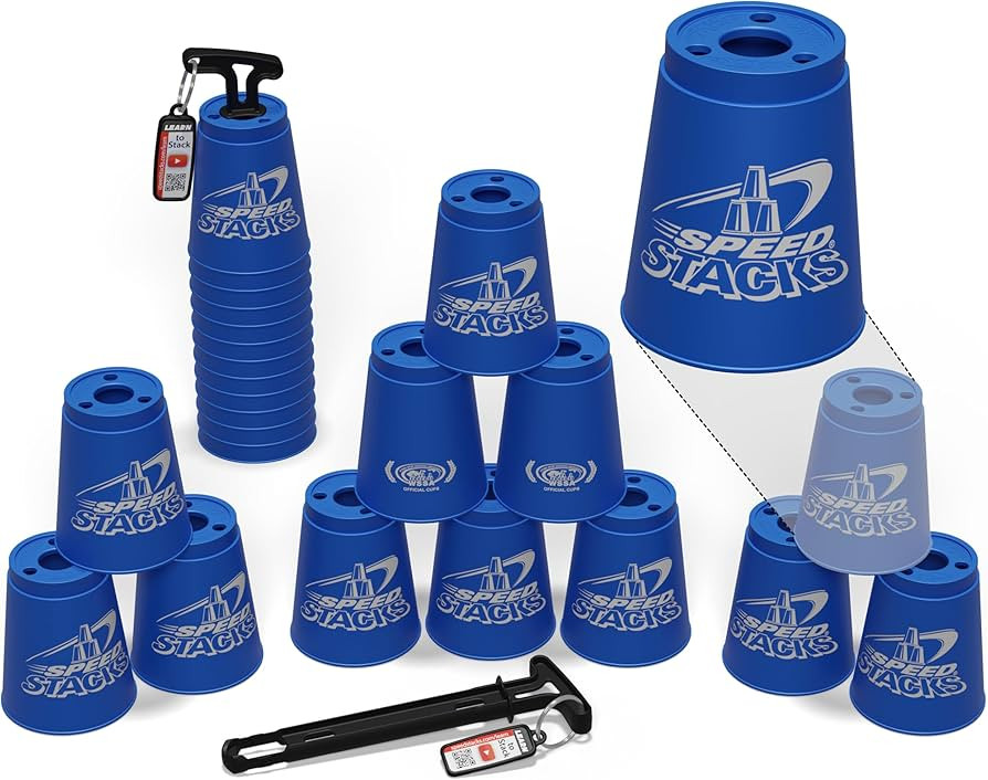 Speed Stacks | Official Sport Stacking Set, Blue - 12 Cups and Holding stem | Top Grade Materials... | Amazon (US)